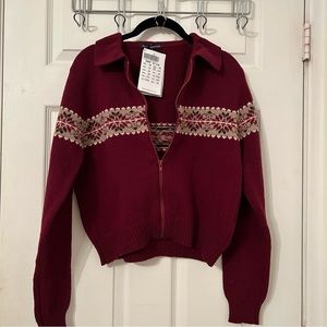 Brandy Melville | PAOLA WOOL ZIP-UP SWEATER